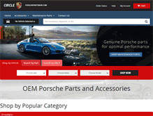 Tablet Screenshot of porschepartsnow.com